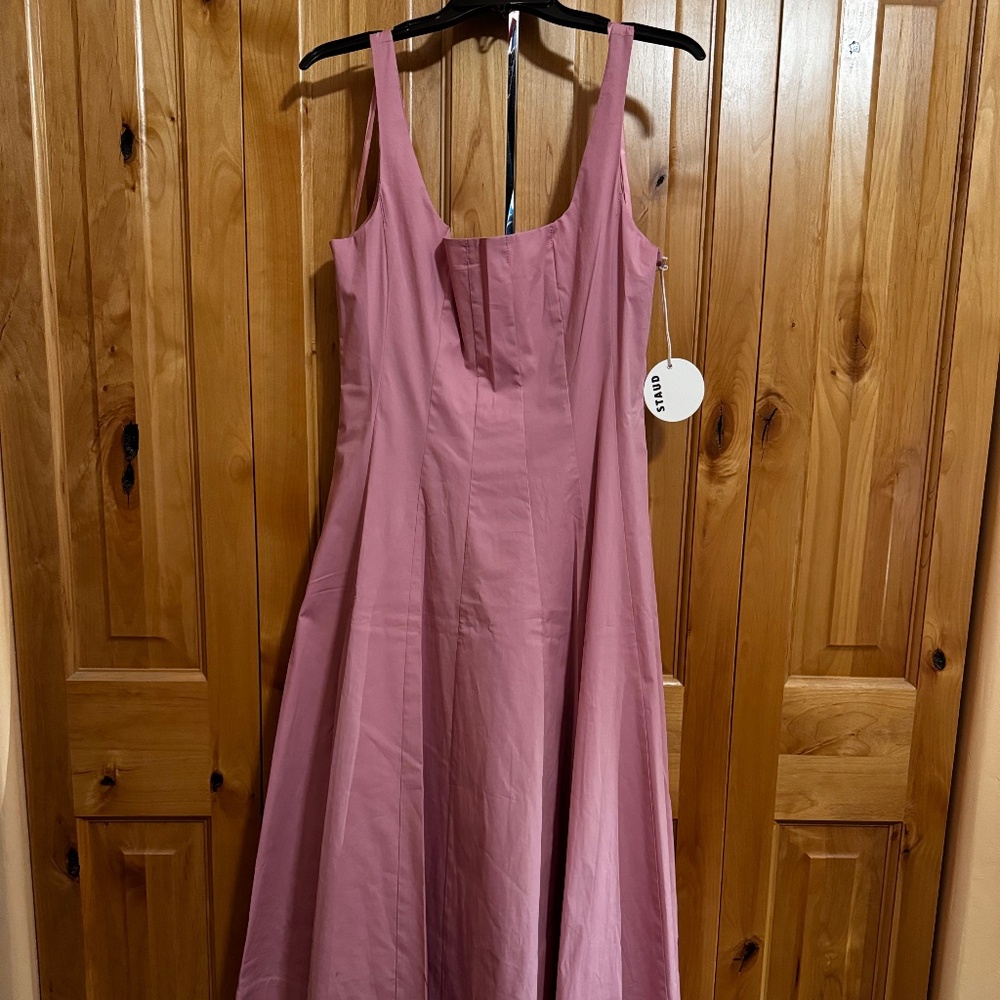 STAUD Pink Sleeveless Dress